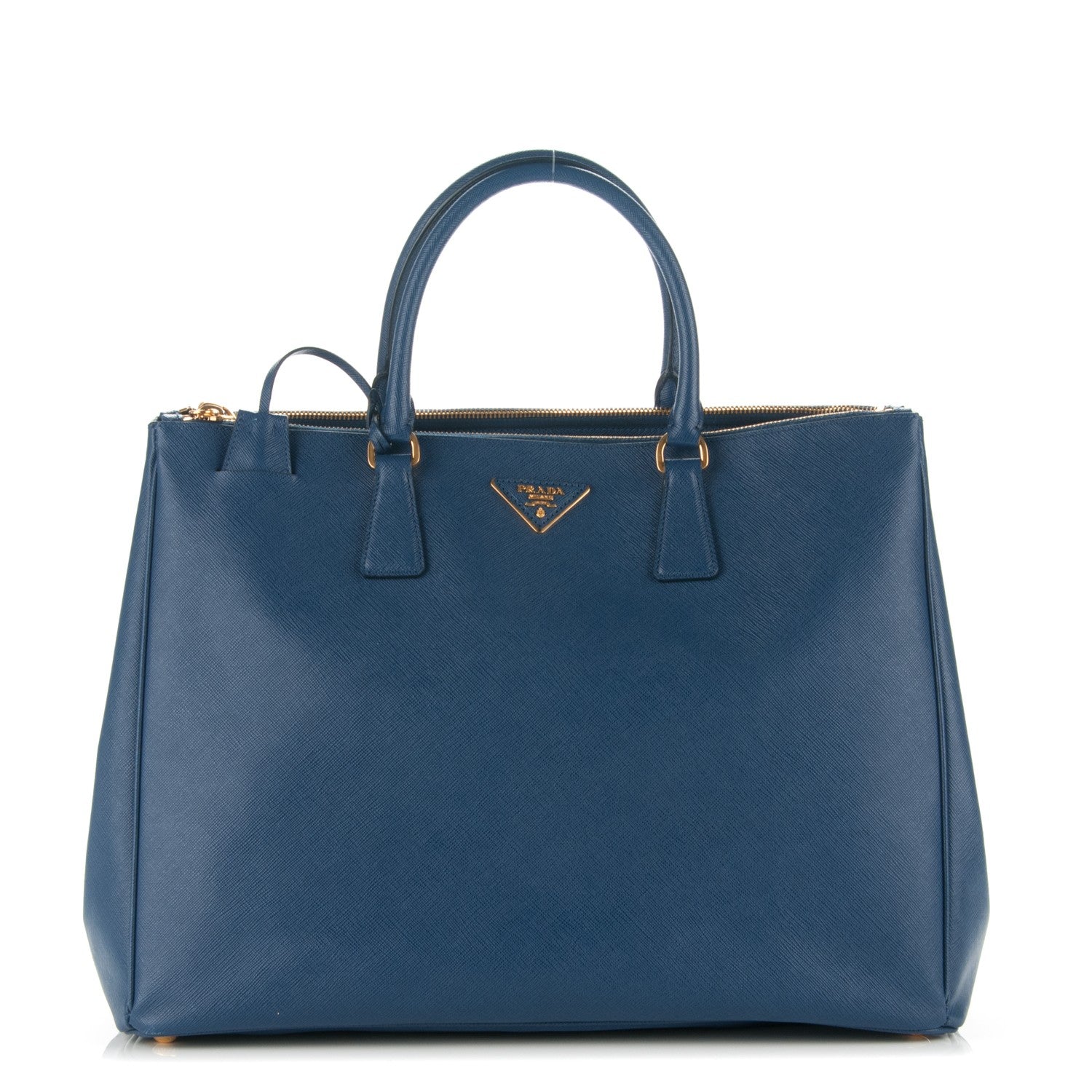 Prada Saffiano Lux Extra Large Galleria Double Zip Tote Bluette 1 of 7