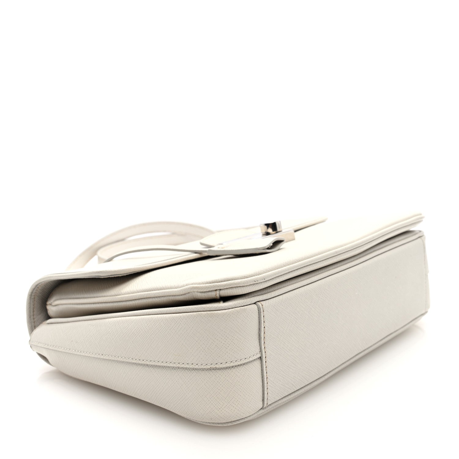 Prada Saffiano Lux Sound Top Handle Pomice 4 of 10