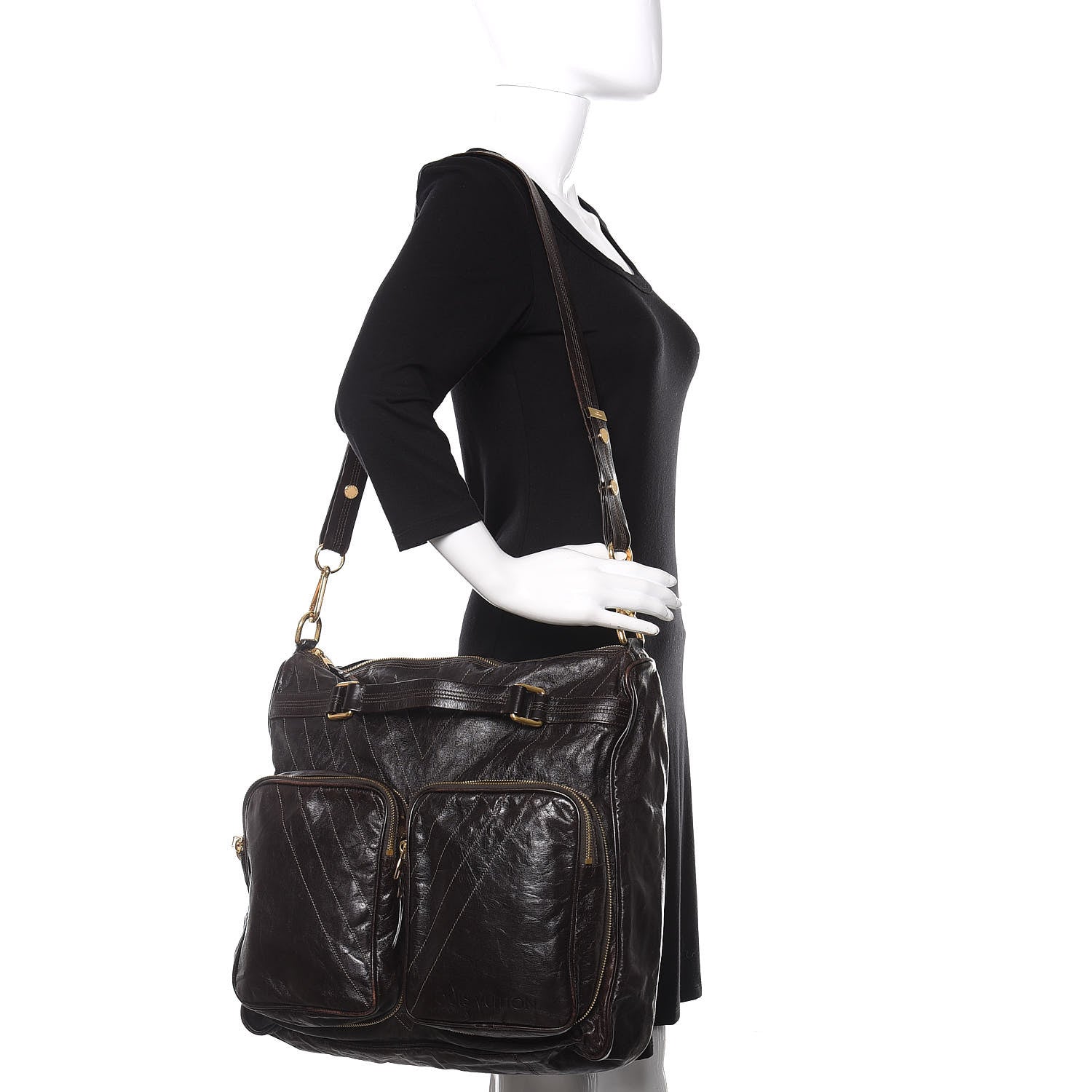 Louis Vuitton Kangaroo Soana Sacoche MM Marron 2 of 11