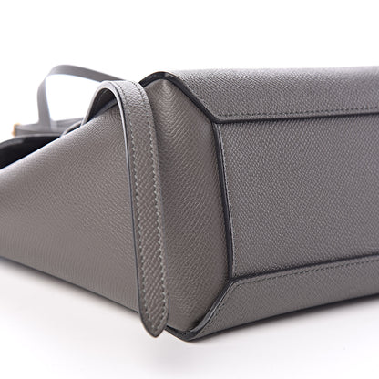 Celine Grained Calfskin Nano Belt Bag Grey 8 of 9