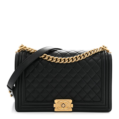Chanel Caviar Quilted New Medium Boy Flap Black 1 of 12