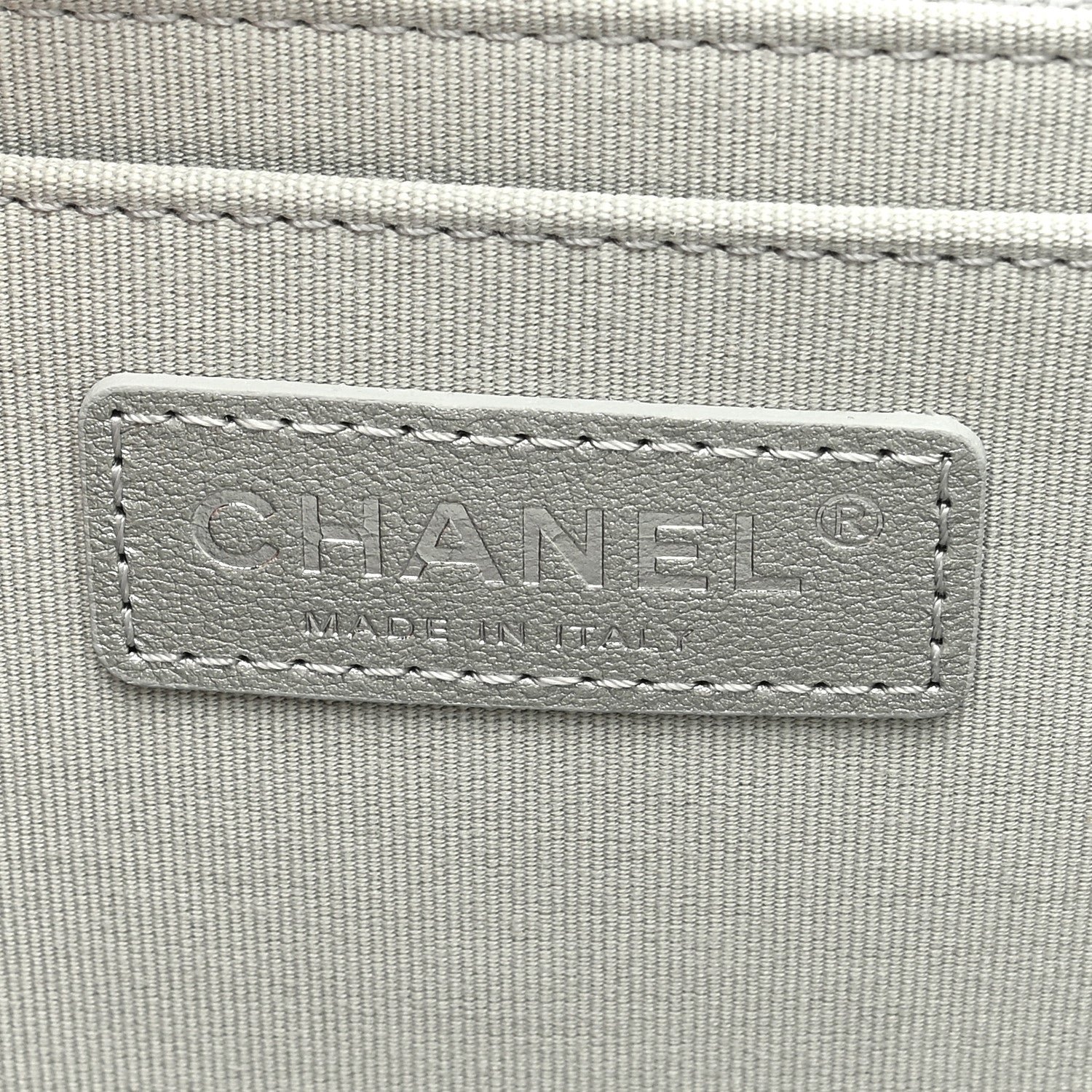 Chanel Metallic Lambskin Quilted XXL Travel Flap Bag Silver 6 of 9