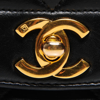 Chanel Lambskin Quilted Medium Single Flap Black 6 of 10