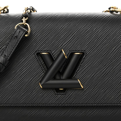 Louis Vuitton Epi Twist Braided Strap Shoulder Bag MM Black 7 of 12
