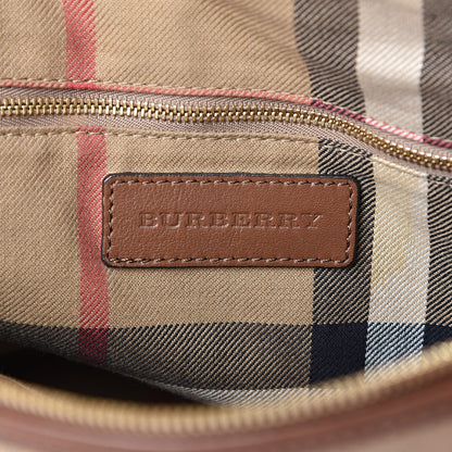 Burberry Calfskin House Check Small Salisbury Tote Brown 6 of 18