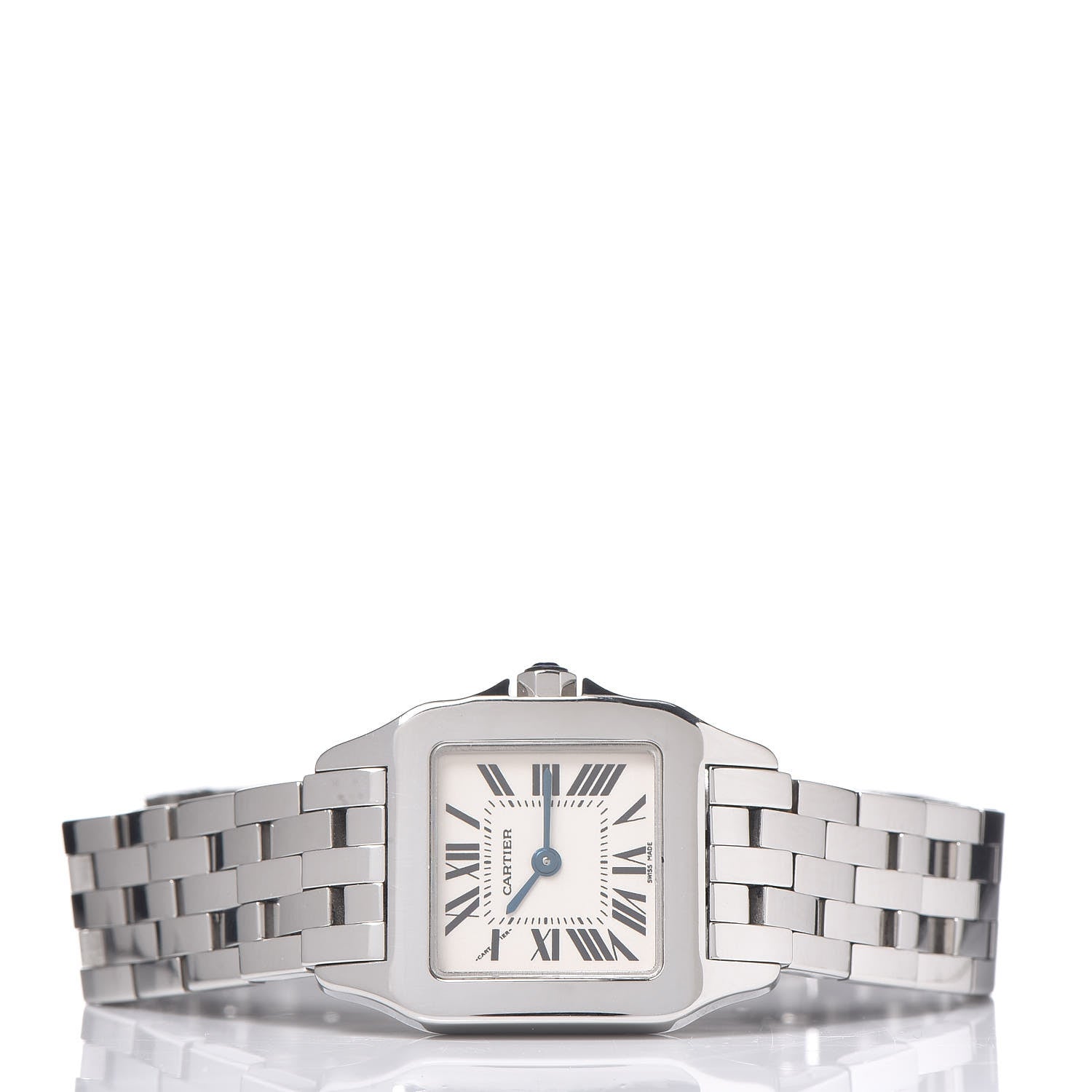 Cartier Stainless Steel 20mm Santos Demoiselle Quartz Watch 3 of 9