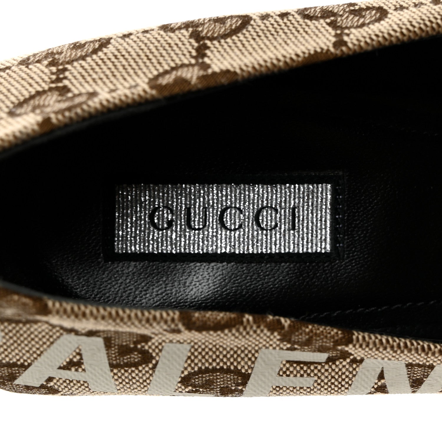 Balenciaga X GUCCI GG Monogram Square Knife 80mm Pumps 37.5 Beige Ebony 6 of 10