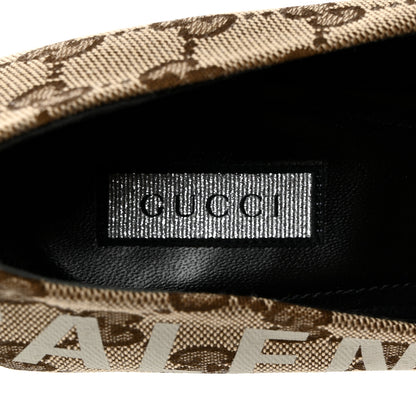 Balenciaga X GUCCI GG Monogram Square Knife 80mm Pumps 37.5 Beige Ebony 6 of 10