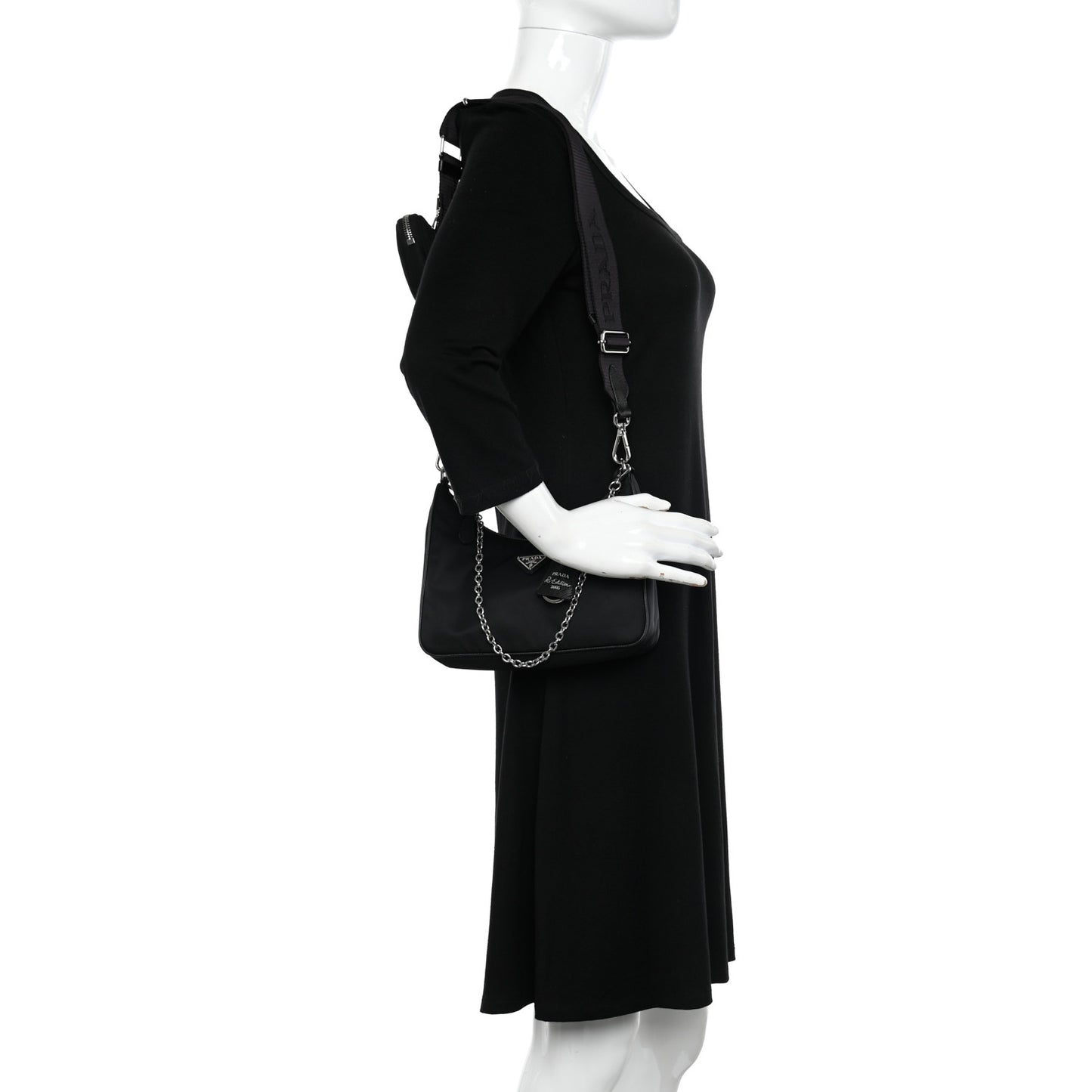 Nylon Re-Edition 2005 Shoulder Bag Black