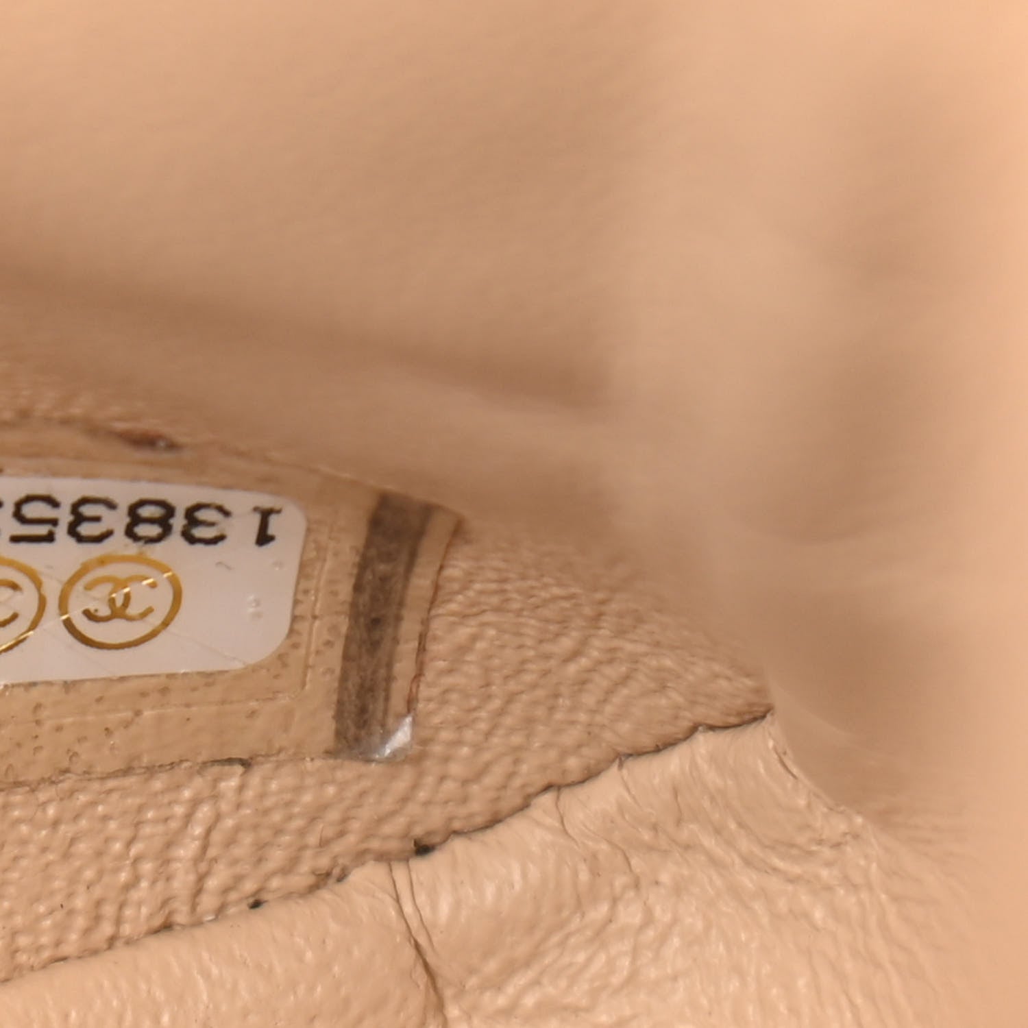 Chanel Caviar Quilted Jumbo Single Flap Beige 7 of 14