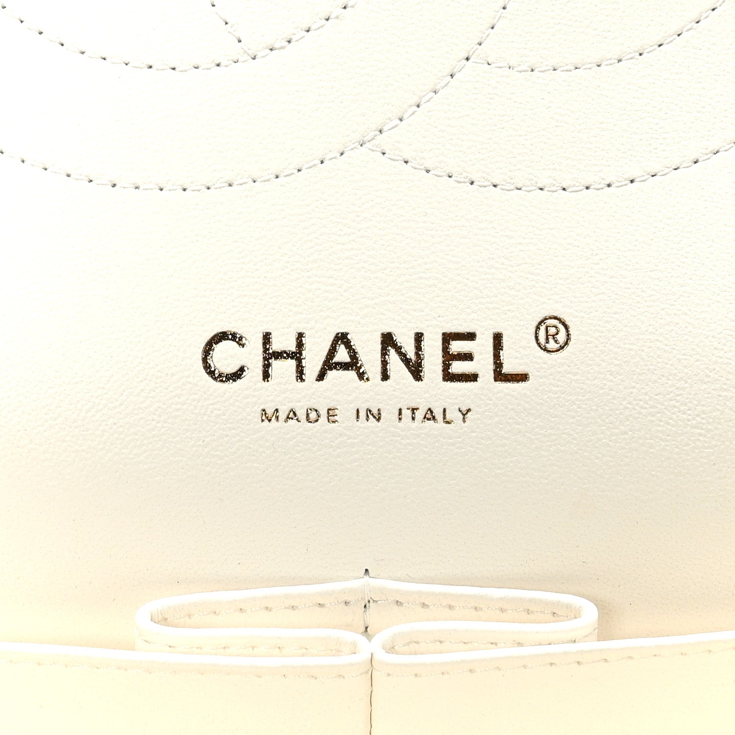 Chanel Caviar Quilted Jumbo Double Flap White 7 of 9