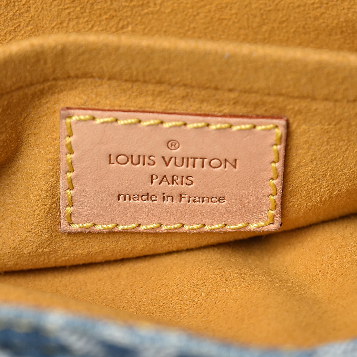 Louis Vuitton Monogram Denim Sac Plat Blue 6 of 12