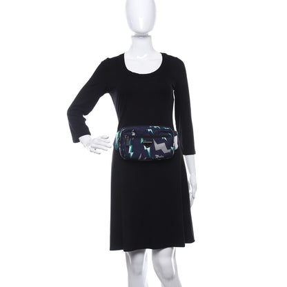 Prada X UNIVERSAL STUDIOS Tessuto Nylon Thunder Frankenstein Belt Bag Blu Smeraldo 3 of 9