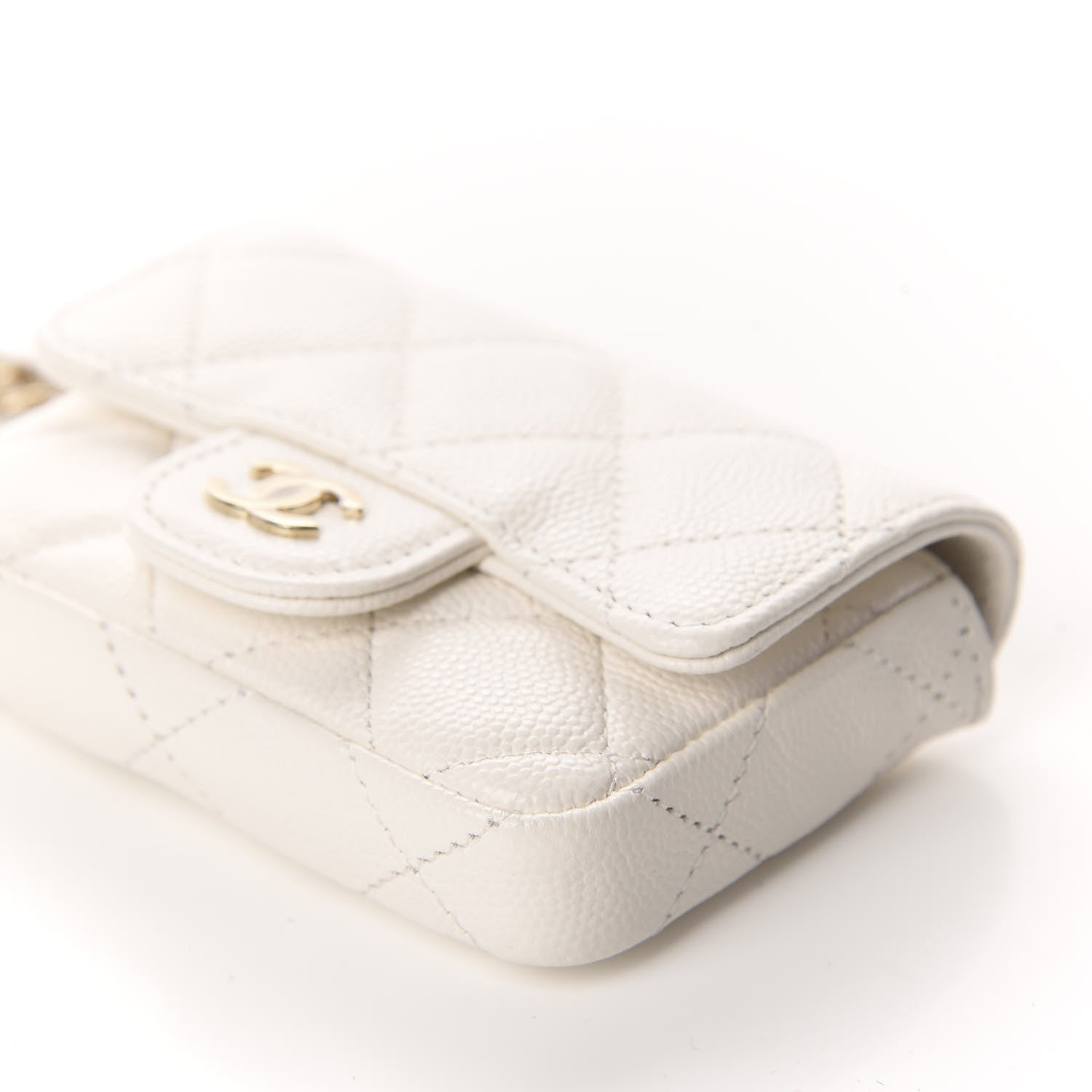 Chanel Caviar Quilted Belt Bag White 7 of 12