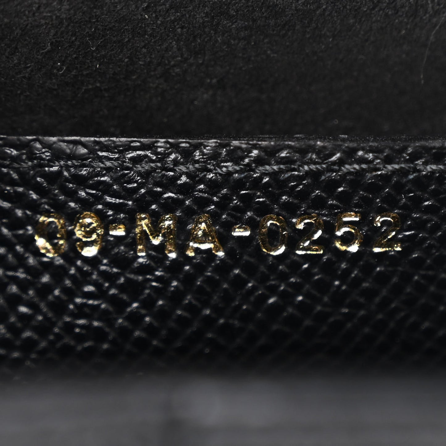 Grained Calfskin Saddle Bag Black