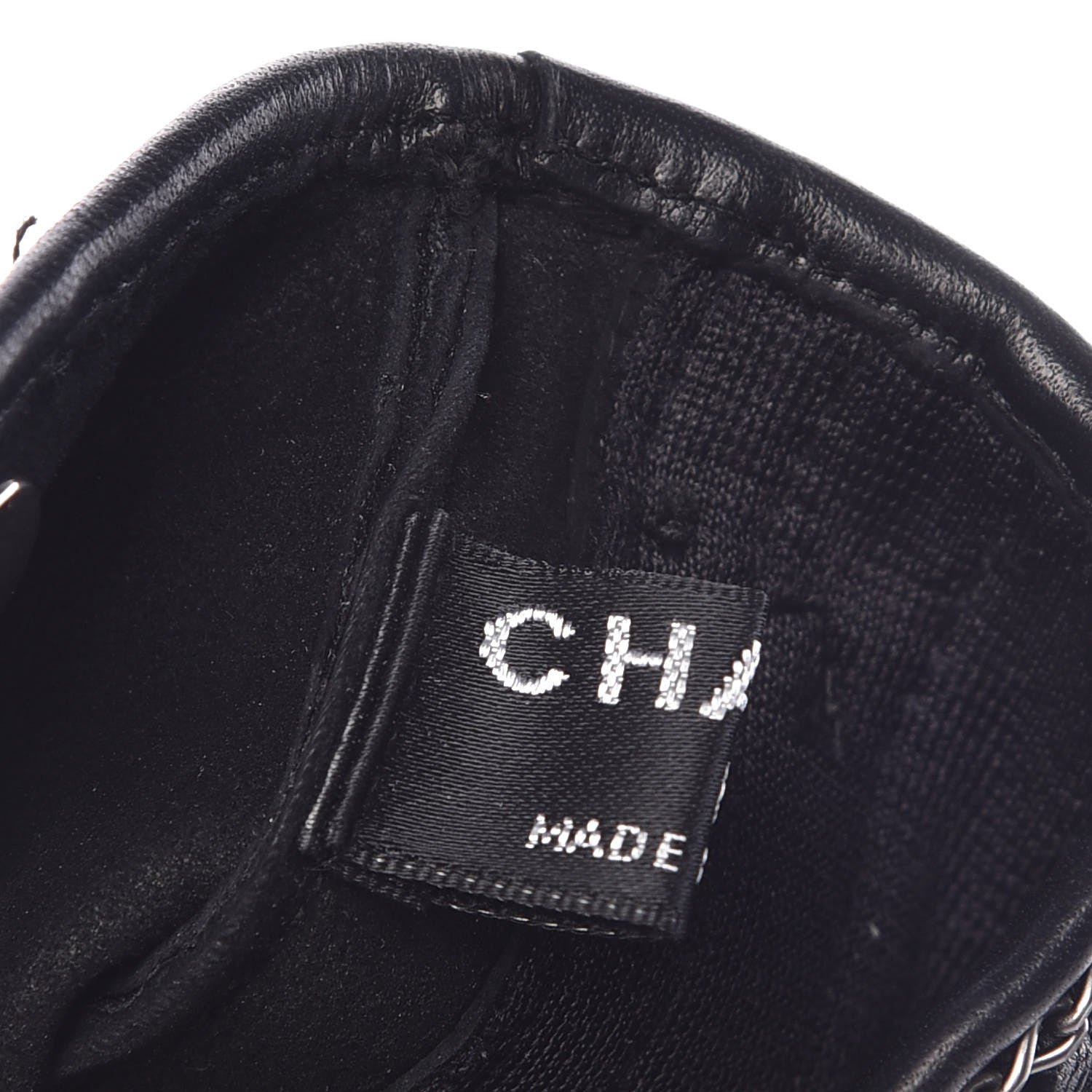 Chanel Lambskin Fringe Fingerless Gloves 8 Black 4 of 7