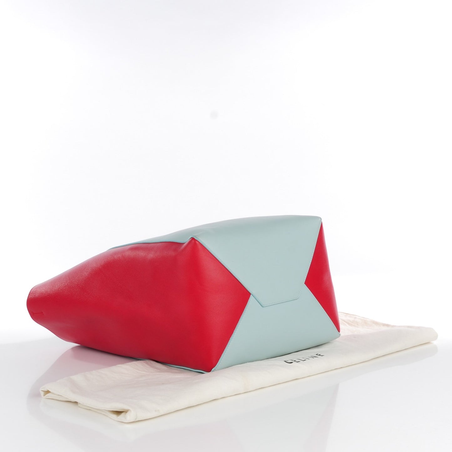 Lambskin Large Phantom Luggage Bi Cabas Glacier Red