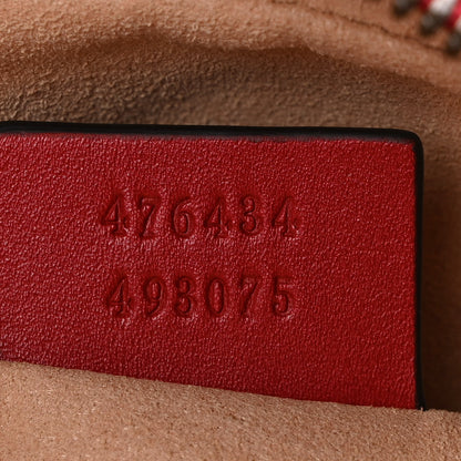 Gucci Calfskin Matelasse GG Marmont Belt Bag 75 30 Hibiscus Red 7 of 11