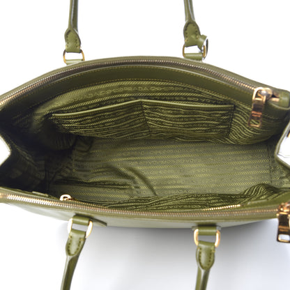 Prada Saffiano Large Galleria Double Zip Tote Edera 5 of 15