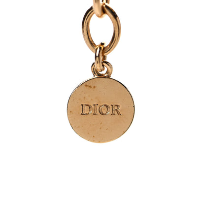 Christian Dior Metal CD Choker Necklace Gold 4 of 4