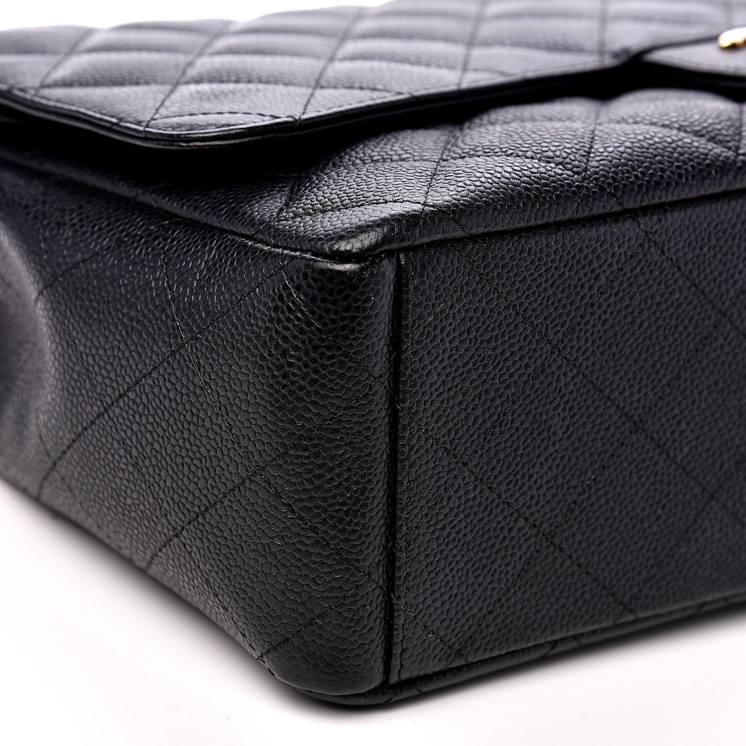 Chanel Caviar Quilted Maxi Double Flap Black 8 of 10