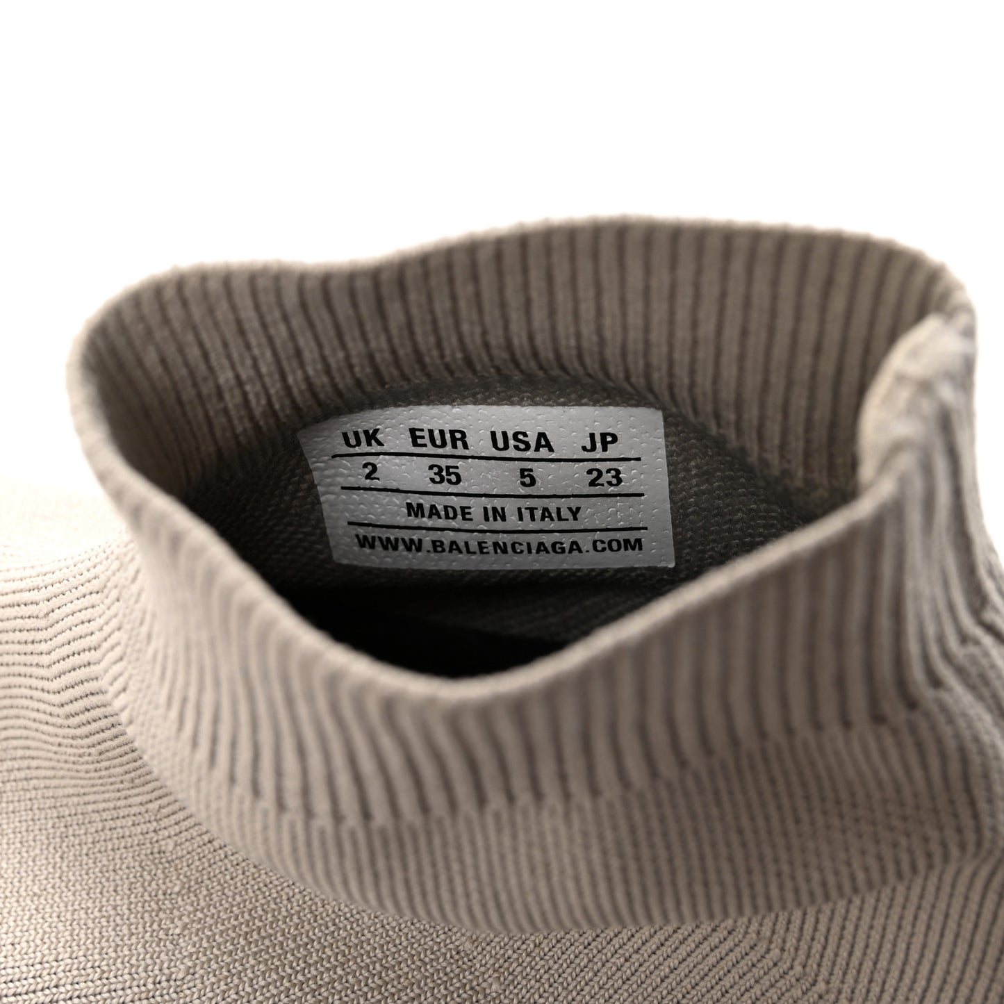 Technical 3D Recycled Knit Clear Sole Womens Speed Sneakers 35 Sand