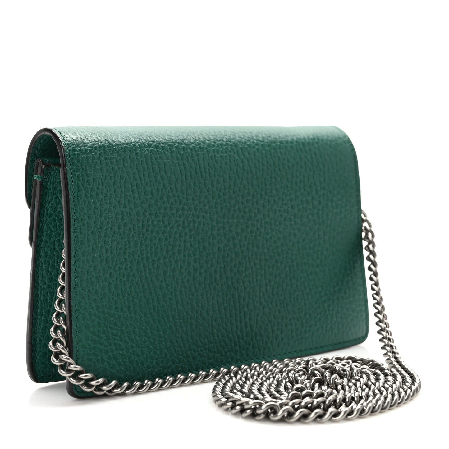 Dollar Calfskin Crystal Super Mini Dionysus Shoulder Bag Emerald