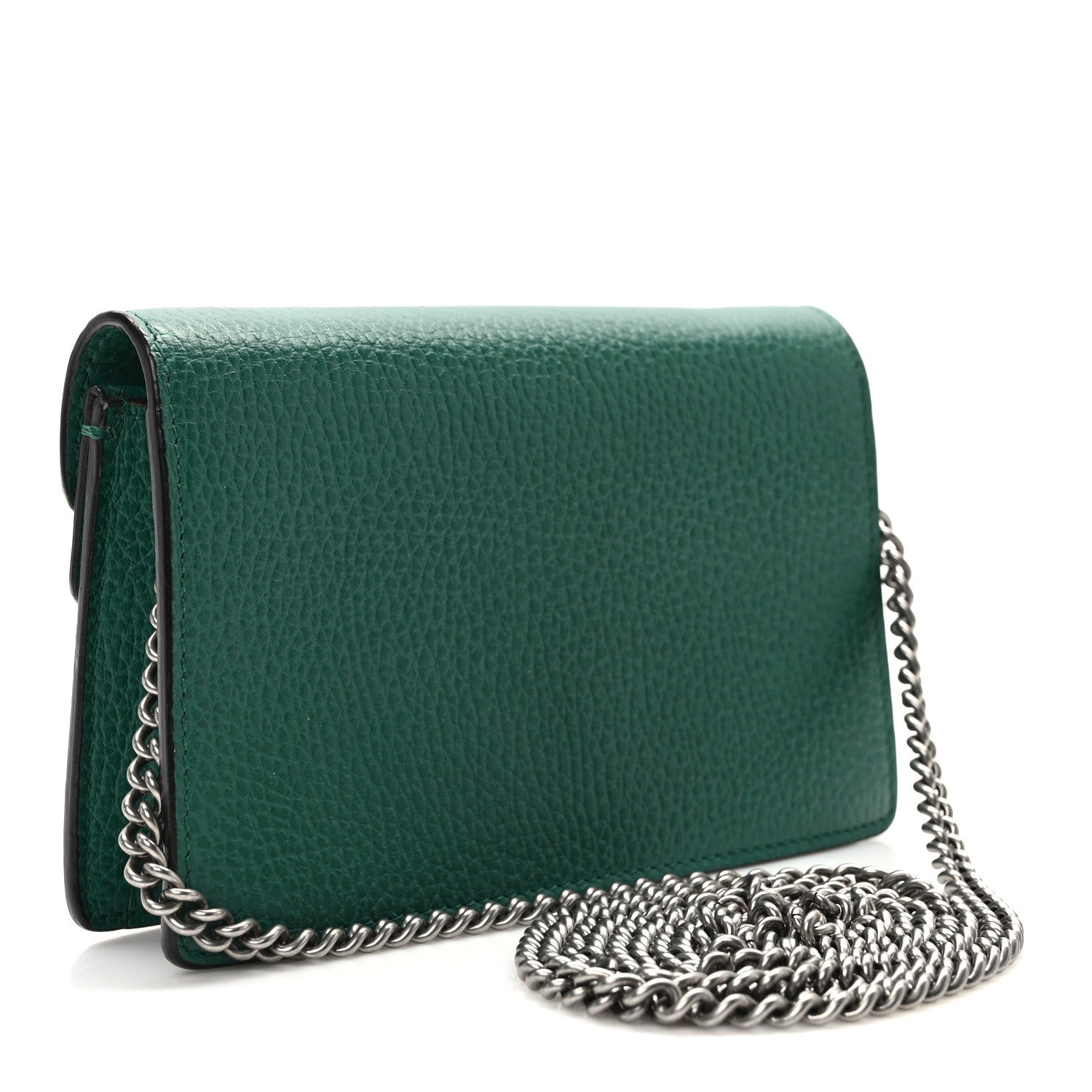 Gucci Dollar Calfskin Crystal Super Mini Dionysus Shoulder Bag Emerald 3 of 11