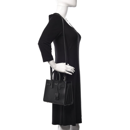Saint Laurent Grained Calfskin Nano Sac De Jour Black 2 of 10