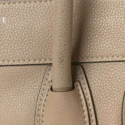 Celine Drummed Calfskin Mini Luggage Dune 12 of 12