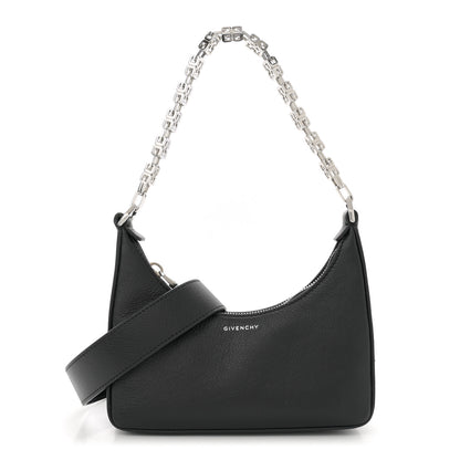 Givenchy Smooth Calfskin Mini Moon Cut Out Shoulder Bag Black 1 of 11