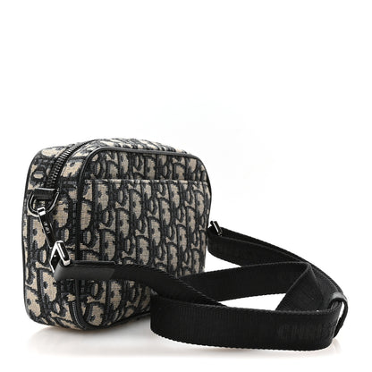 Christian Dior HOMME Oblique Mini Safari Messenger Navy Blue 2 of 10