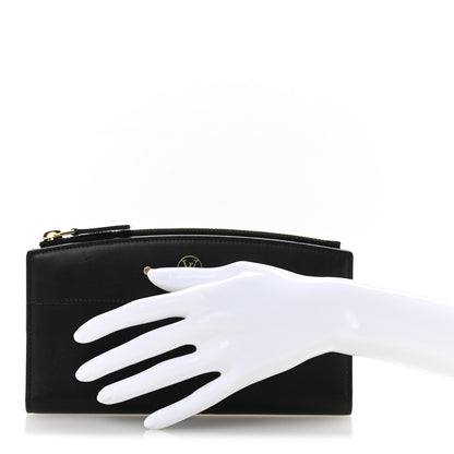 Louis Vuitton Calfskin City Steamer Wallet Black 2 of 9