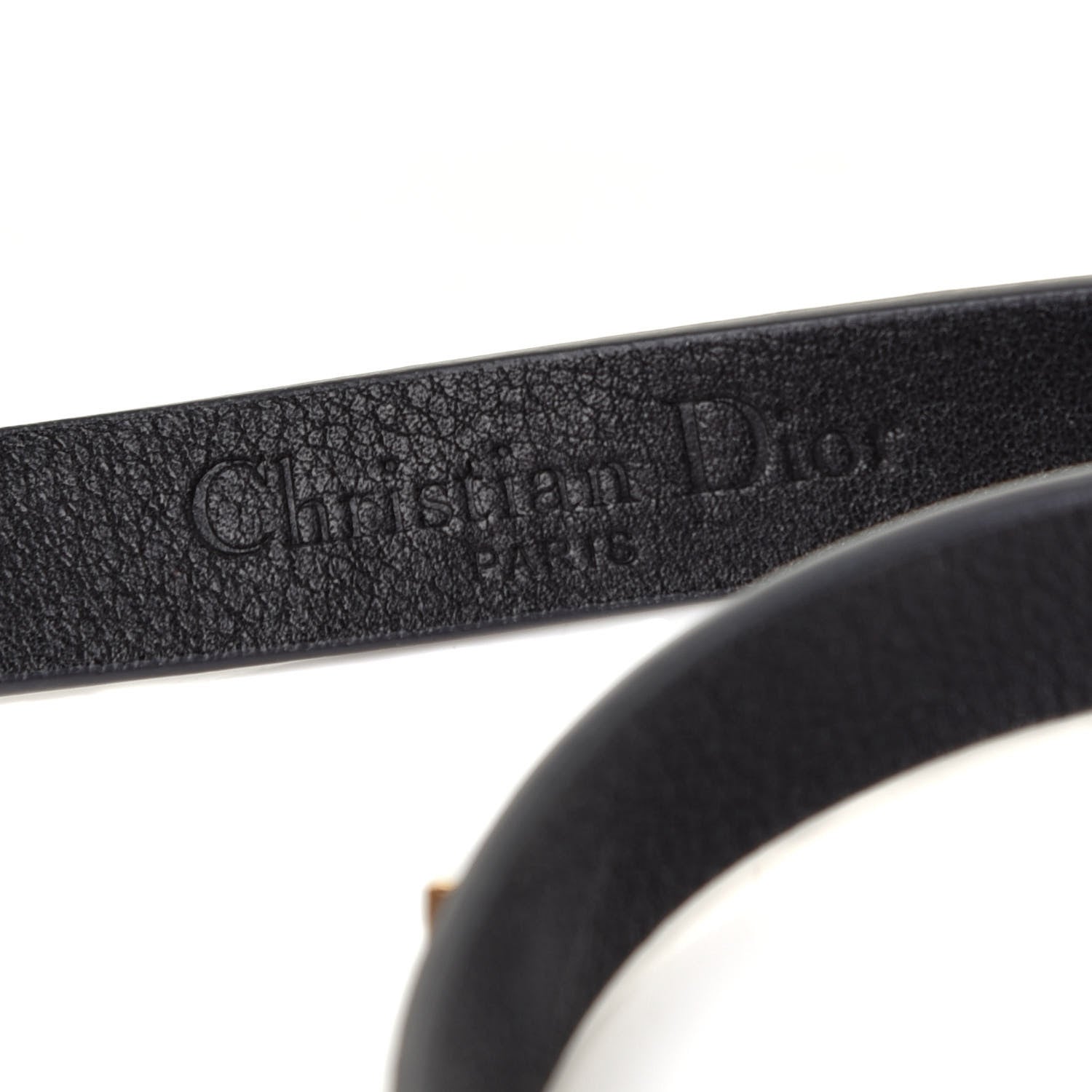 Christian Dior Calfskin Star J'Adior Double Bracelet Black 4 of 4