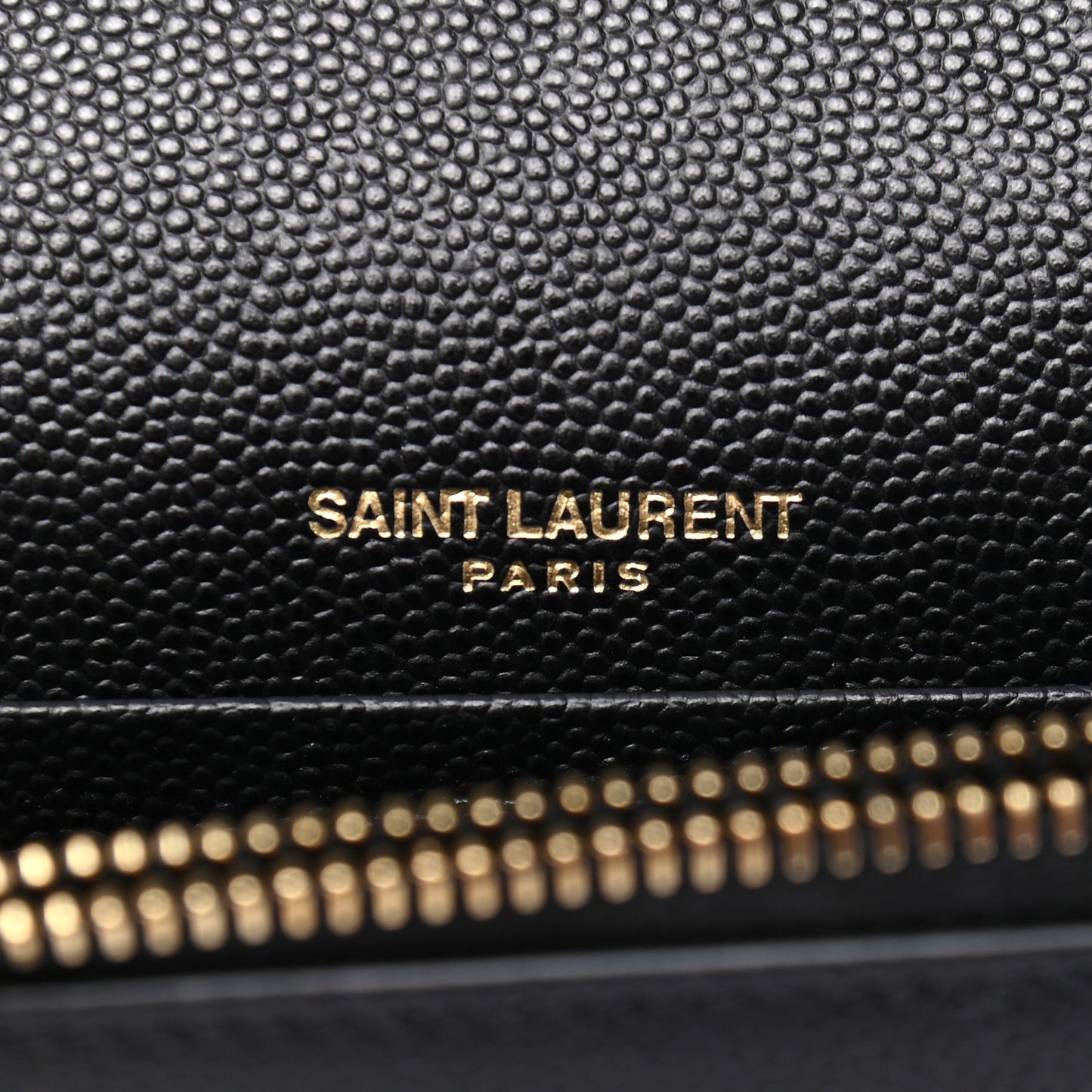 Grain De Poudre Classic Monogram Kate Tassel Chain Wallet Black