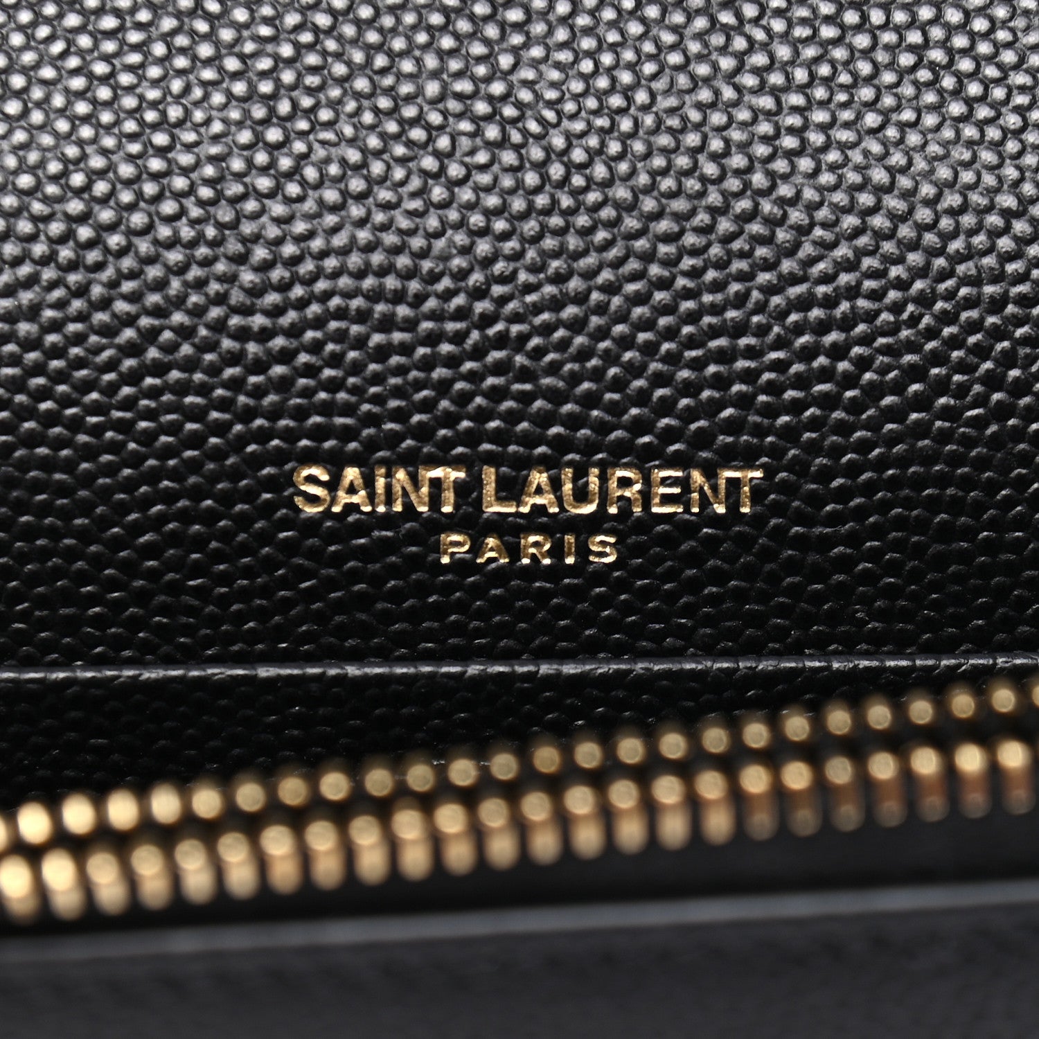 Saint Laurent Grain De Poudre Classic Monogram Kate Tassel Chain Wallet Black 6 of 10