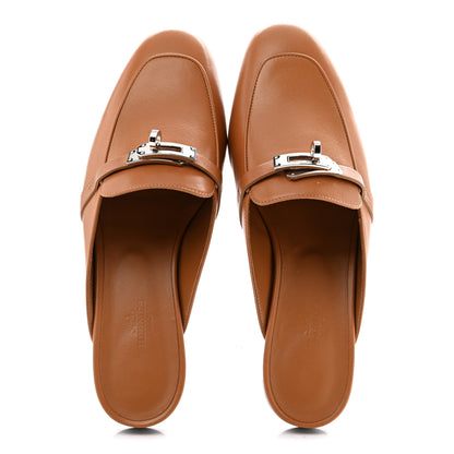 Hermes Goatskin Oz Mules 39.5 Naturel 2 of 11