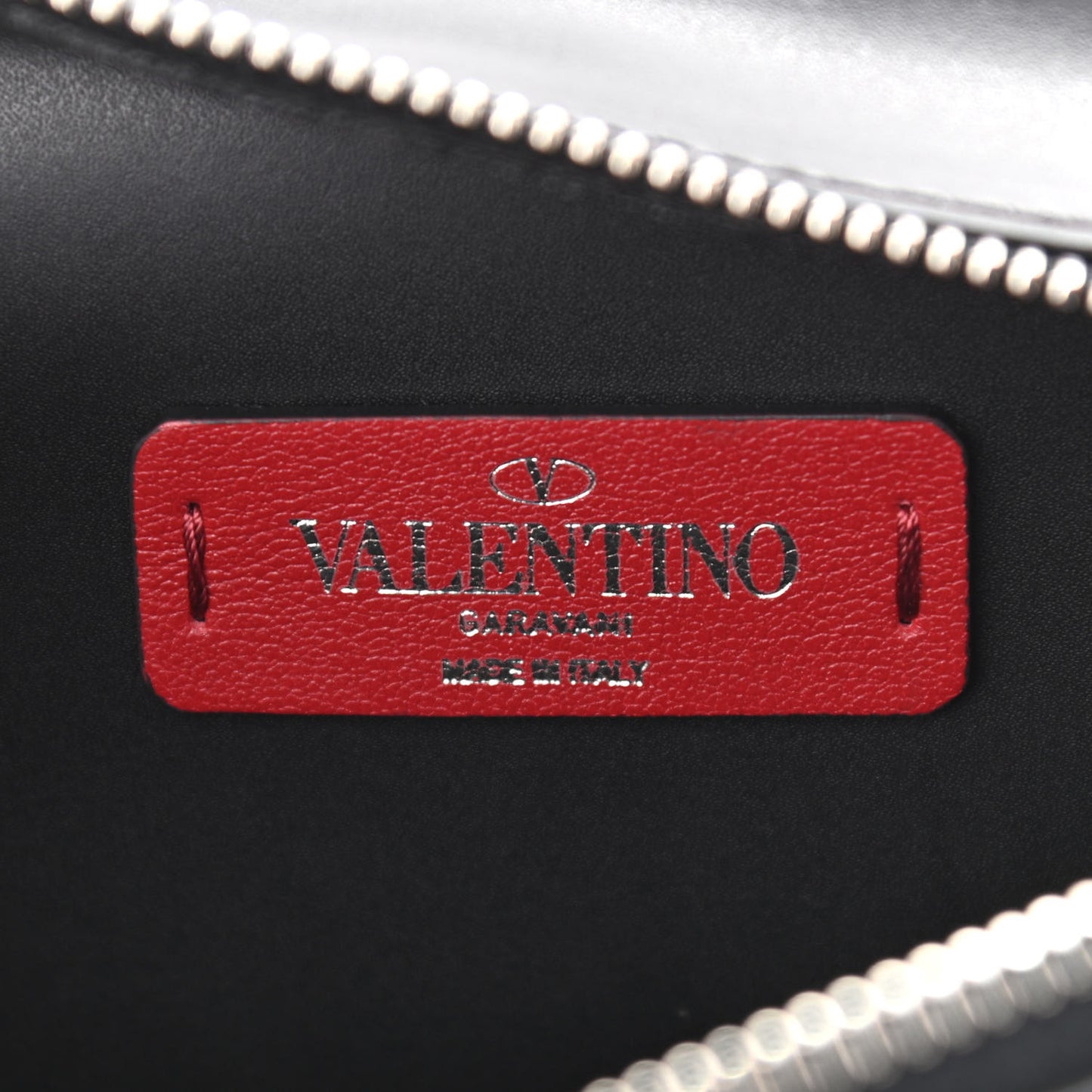 Calfskin VLTN Belt Bag Black White