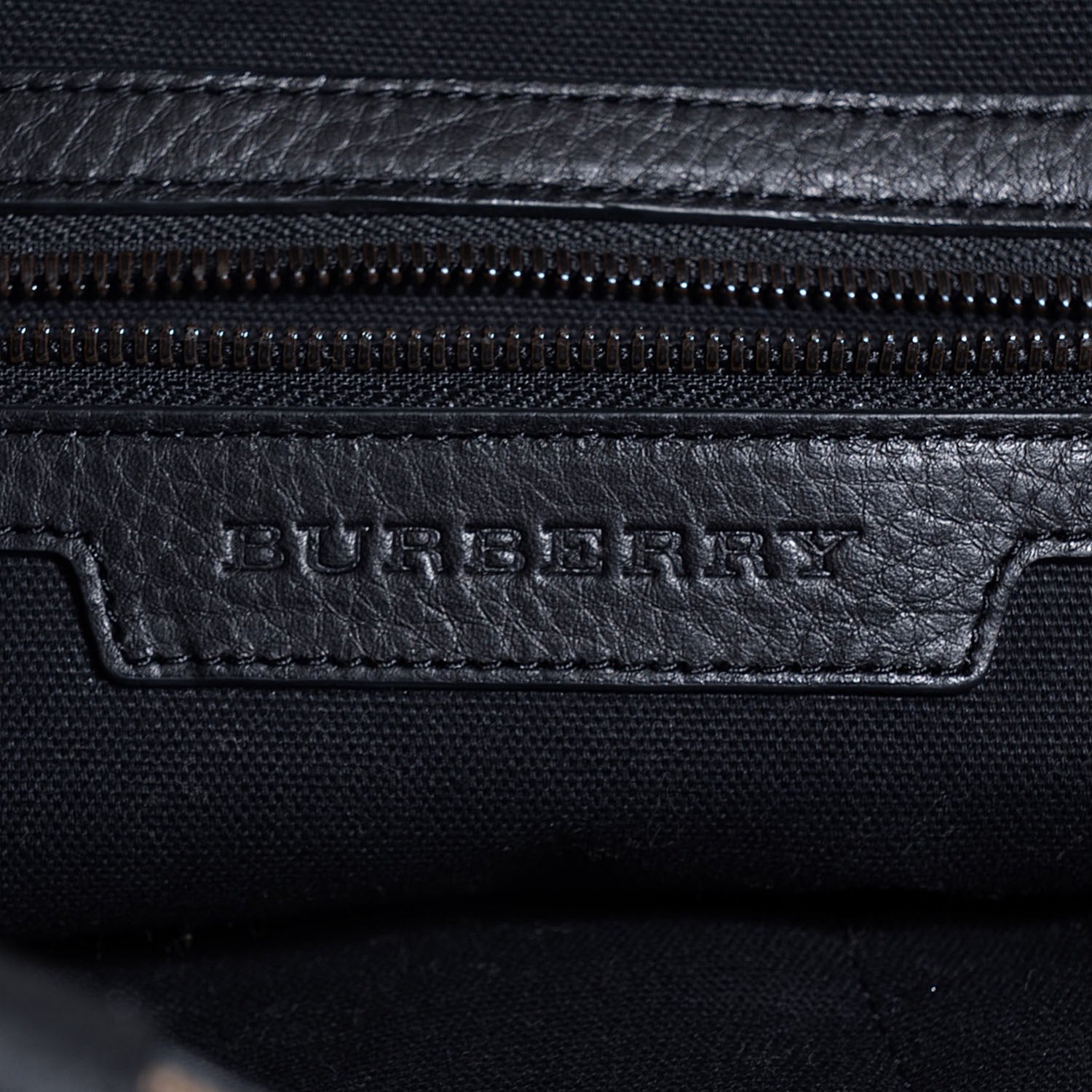Burberry Canvas Mega Check Small Brickley Tote Black 10 of 10