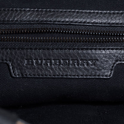 Burberry Canvas Mega Check Small Brickley Tote Black 10 of 10
