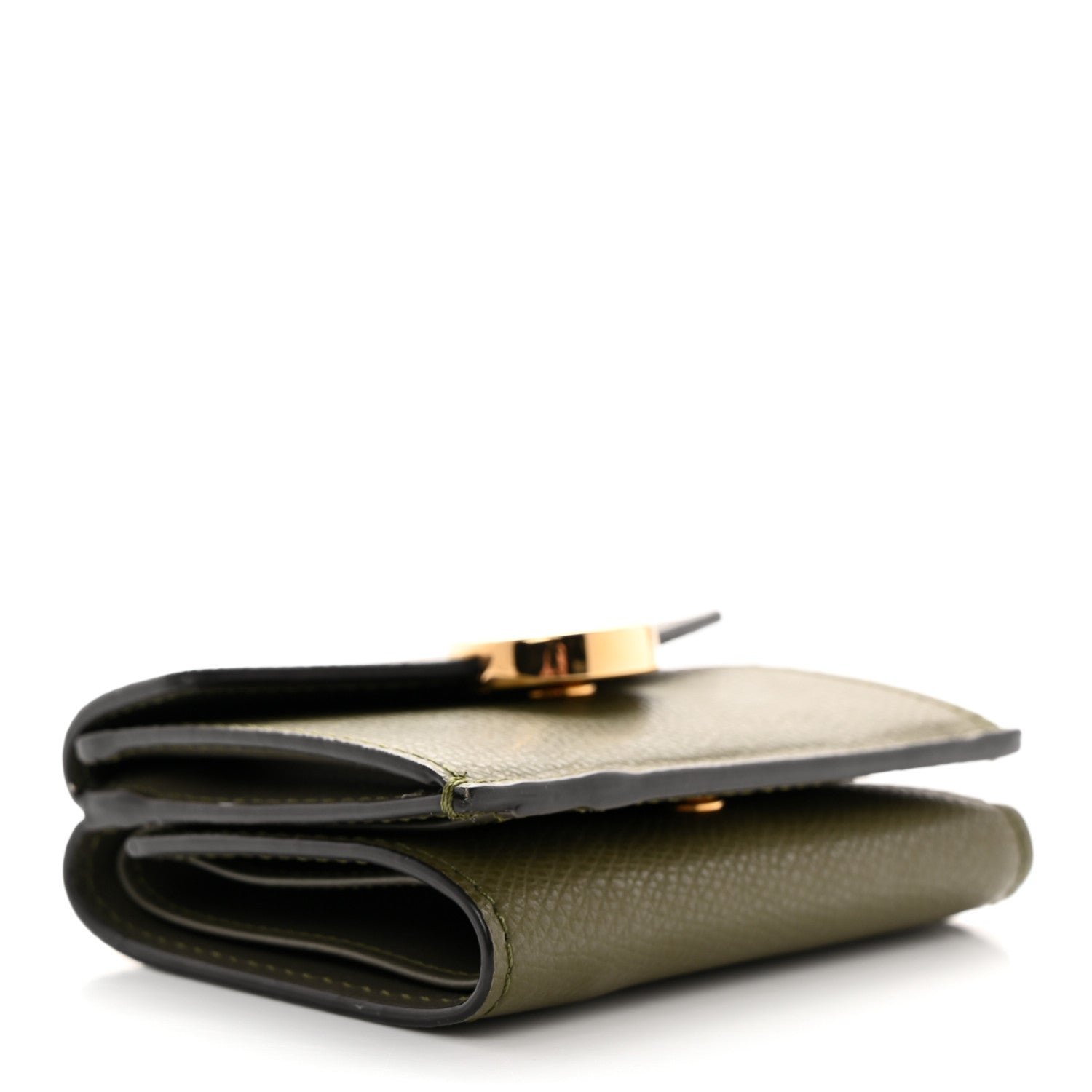 Fendi Vitello Cruise F is Fendi Micro Tri-Fold Envelope Wallet Asparago 4 of 11