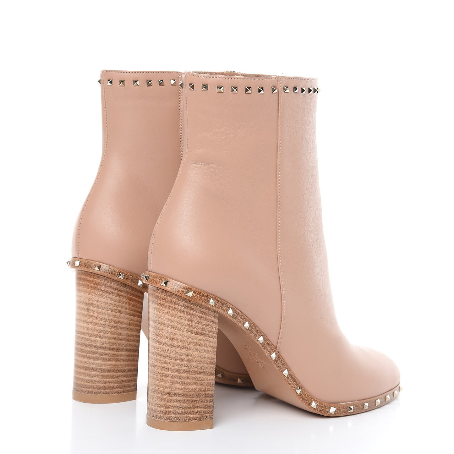 Nappa Soul Rockstud 90mm Ankle Boots 37 Skin Sorbet