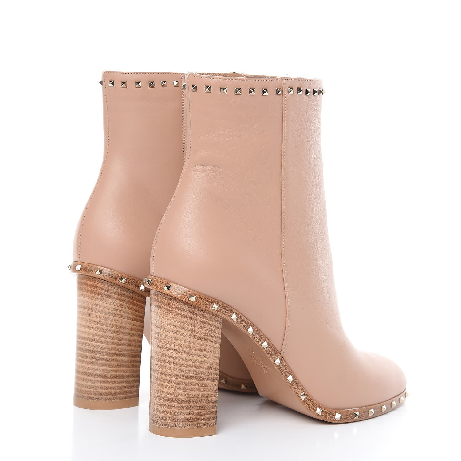 Valentino Garavani Nappa Soul Rockstud 90mm Ankle Boots 37 Skin Sorbet 4 of 11