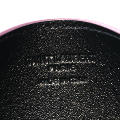 Saint Laurent Shearling Quilted Monogram Loulou Puffer Pouch Clutch Lilac 9 of 13