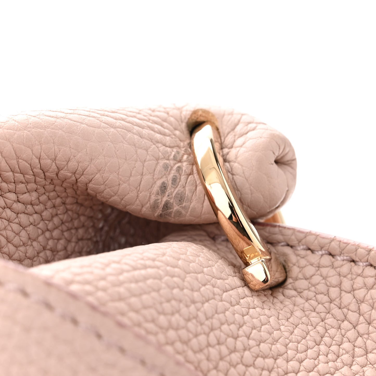 Grained Calfskin Small Sofia Satchel Macaron