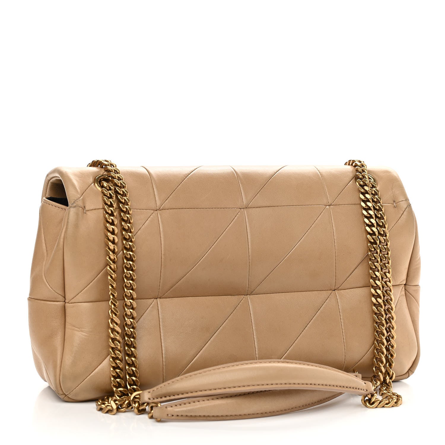 Saint Laurent Lambskin Patchwork Monogram Medium Jamie Beige 2 of 11