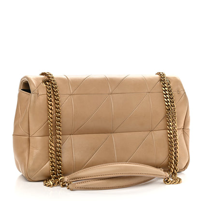 Saint Laurent Lambskin Patchwork Monogram Medium Jamie Beige 2 of 11