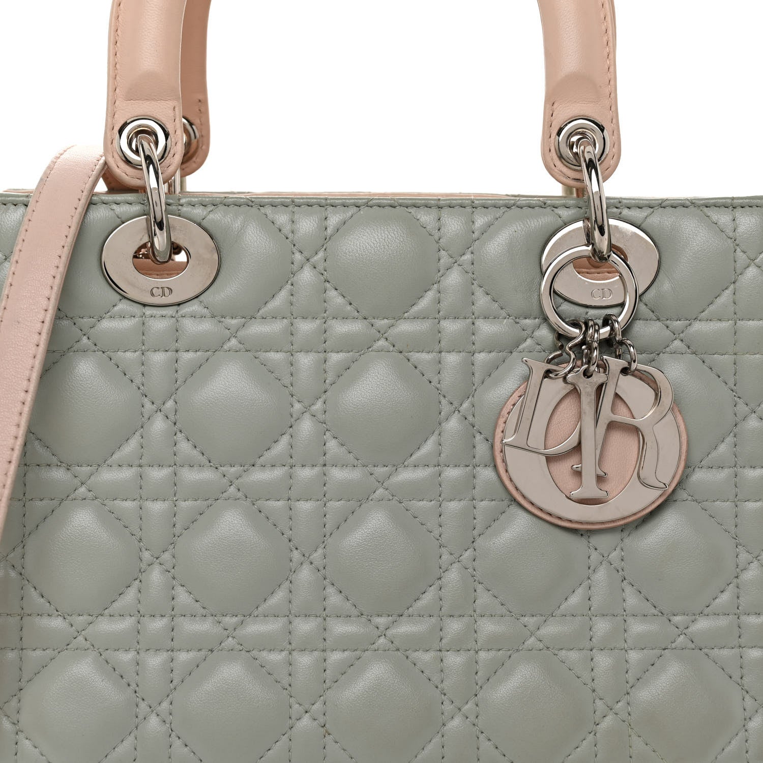 Christian Dior Lambskin Cannage Medium Tri-Color Lady Dior Multicolor 7 of 10