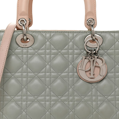 Christian Dior Lambskin Cannage Medium Tri-Color Lady Dior Multicolor 7 of 10