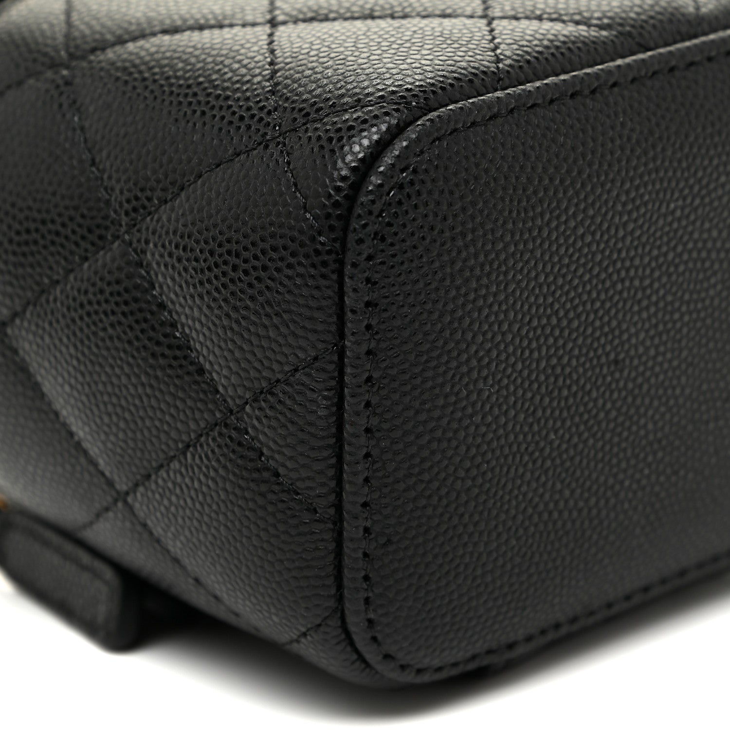 Chanel Caviar Quilted Mini Vanity Case With Chain Black 8 of 10